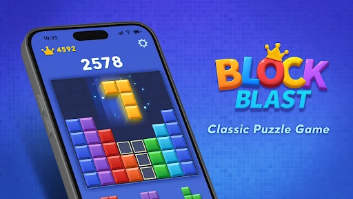 Siatka z blokami w Block Blast!